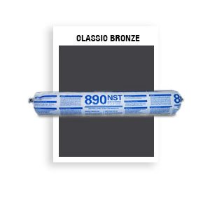 890 NST - SSG-046-Classic Bronze SSG Non-Staining, Ultra-Low Modulus Silicone Sealant-20 oz sausage