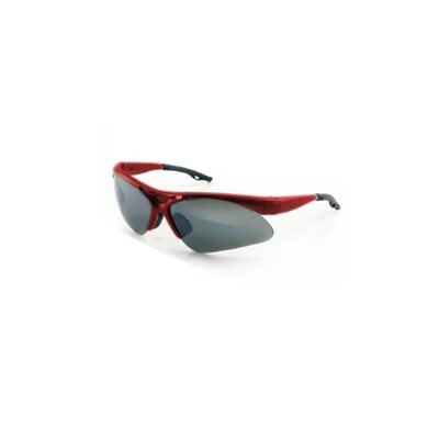 Diamondback Safety Glasses - Red Frame Shade