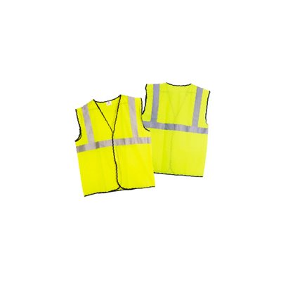 Class 2 Hi-Viz Yellow Safety Vest - Large